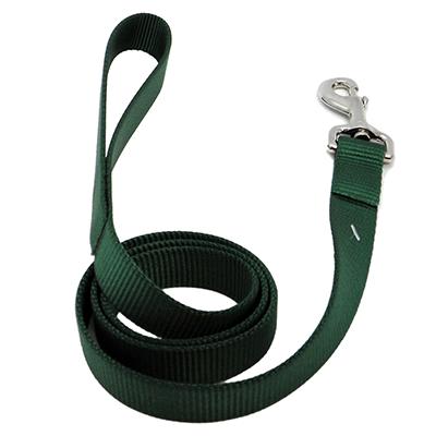 Nylon Dog Leash 1-inch x 4 foot Green Nylon Dog Leash 1-inch x 4 foot Green