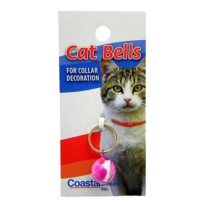 Cat Bell 3/8-inch Round with Pink Rose Design Cat Bell 3/8-inch Round with Pink Rose Design