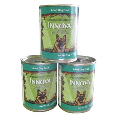 Innova Canine Adult Dog Food Cans Large Case Innova Canine Adult Dog Food Cans Large Case