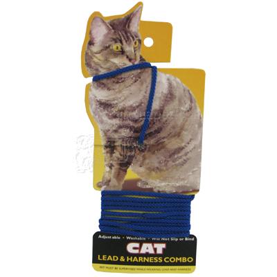 Cat Lead and Harness Blue