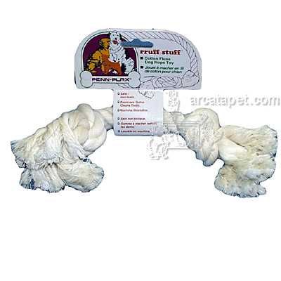 Rope Bone Large White Dog Toy Rope Bone Large White Dog Toy