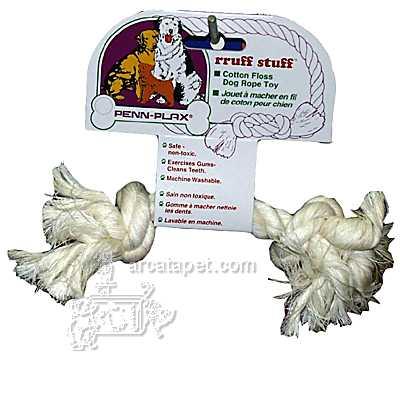 Rope Bone Small White Dog Toy Rope Bone Small White Dog Toy