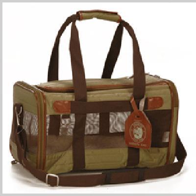 Fashion Carrier on Deluxe Sherpa Bag Medium Green Pet Carrier Cat Carriers Sherpa