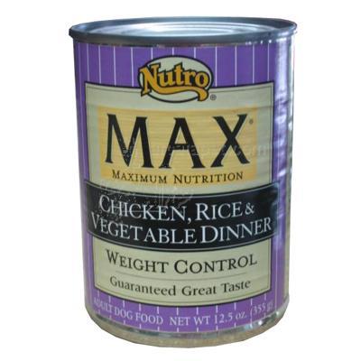 Nutro Max Weight Control Chicken,Rice & Vegetable Can Lg Nutro Max Weight Control Chicken,Rice & Vegetable Can Lg