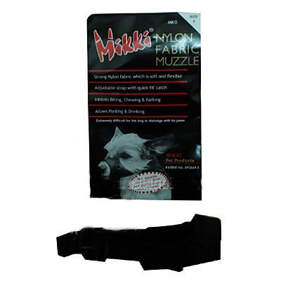Dog Muzzle, Mikki Nylon Fabric Size 0 Dog Muzzle, Mikki Nylon Fabric Size 0