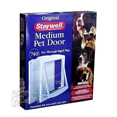 Staywell Dog Door Medium 740 White Staywell Dog Door Medium 740 White