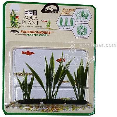 Amazon Sword 3 pod Plastic Aquarium Plant Amazon Sword 3 pod Plastic Aquarium Plant
