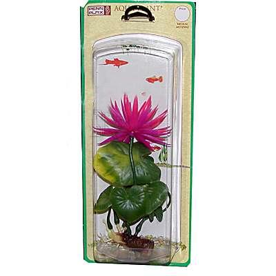 Red Water Lily Medium Plastic Aquarium Plant Red Water Lily Medium Plastic Aquarium Plant