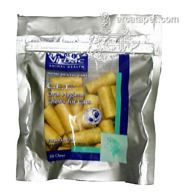 Virbac C.E.T. Enzyme Chews for Cats Fish Flavor 30 Count Virbac C.E.T. Enzyme Chews for Cats Fish Flavor 30 Count