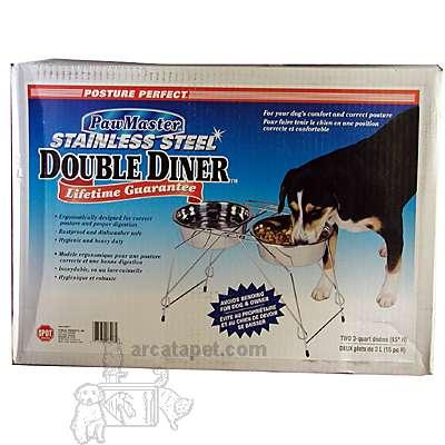 Double Dog Diner Steel 15 inches high with 2 3-Quart Bowls Double Dog Diner Steel 15 inches high with 2 3-Quart Bowls