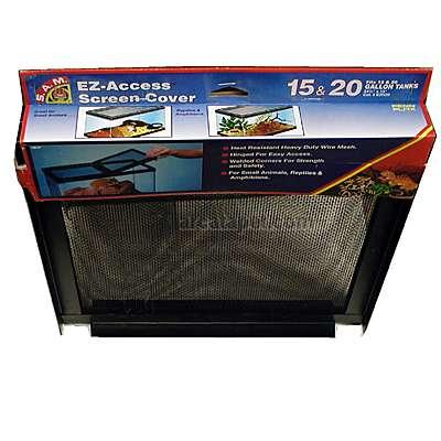 Penn Plax E-Z Entry Aquarium Terrarium Screen Top 20 Gallon
