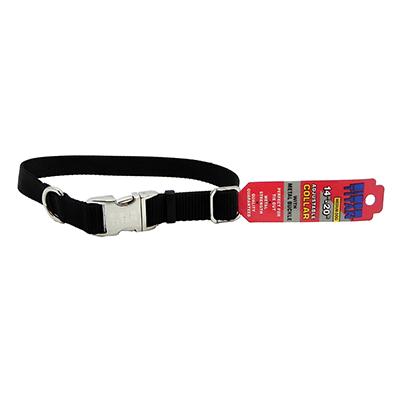 Titan Medium Black Nylon Adjustable Dog Collar Titan Medium Black Nylon Adjustable Dog Collar