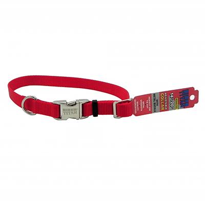 Titan Medium Red Nylon Adjustable Dog Collar Titan Medium Red Nylon Adjustable Dog Collar