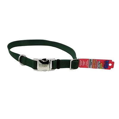 Titan Large Green Nylon Adjustable Dog Collar Titan Large Green Nylon Adjustable Dog Collar