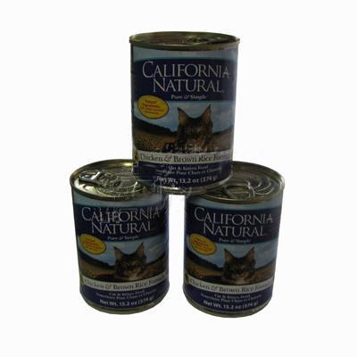 California Natural Chicken/Brown Rice Cat Food Lg Cans Case California Natural Chicken/Brown Rice Cat Food Lg Cans Case