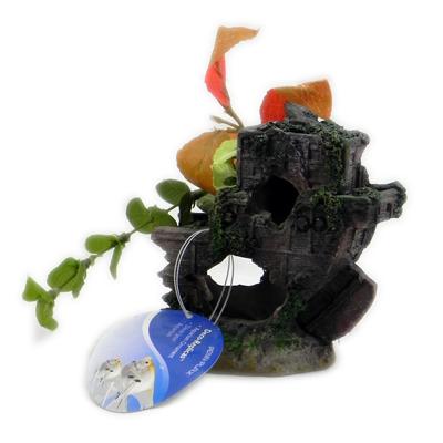 Penn Plax Shipwreck Stern Small Aquarium Ornament Penn Plax Shipwreck Stern Small Aquarium Ornament