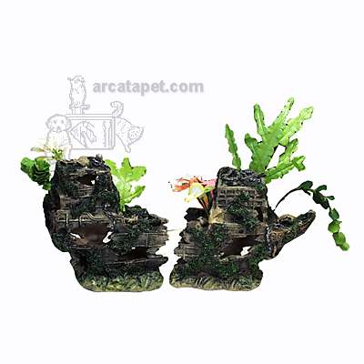 Penn Plax Shipwreck Bow Medium Aquarium Ornament Penn Plax Shipwreck Bow Medium Aquarium Ornament