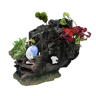 Penn Plax Shipwreck Stern Large Aquarium Ornament Penn Plax Shipwreck Stern Large Aquarium Ornament