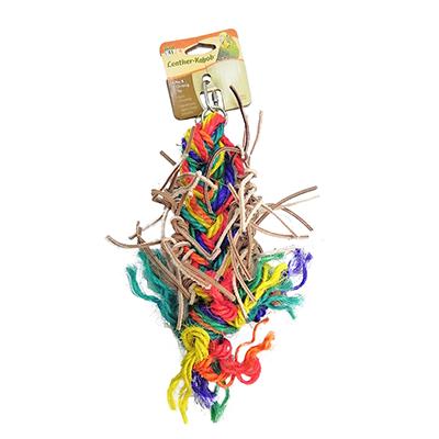 Leather Kabob Small Bird Toy