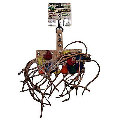 Leather Kabob Medium Bird Toy Leather Kabob Medium Bird Toy