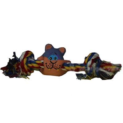 Latex Rope Bone Cat Face Dog Toy Latex Rope Bone Cat Face Dog Toy