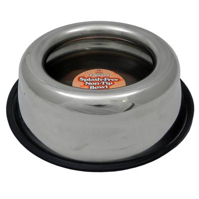 Stainless Steel Splash Free Dog Bowl 2 Quart (64oz) Stainless Steel Splash Free Dog Bowl 2 Quart (64oz)