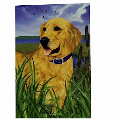 GR8 Dogs Golden Retriever House Flag