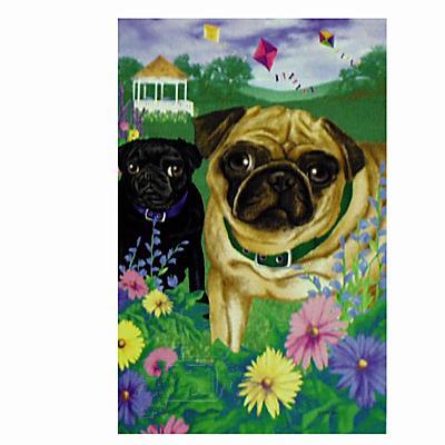 GR8 Dogs Pug House Flag