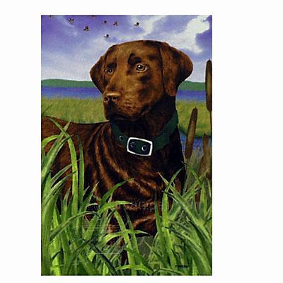 GR8 Dogs Chocolate Labrador  House Flag