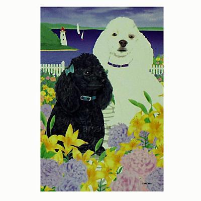 GR8 Dogs Poodle House Flag