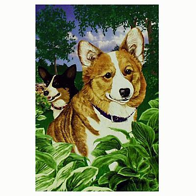 GR8 Dogs Welsh Corgi House Flag