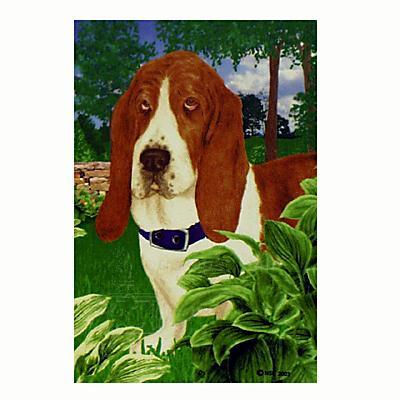GR8 Dogs Basset Hound House Flag