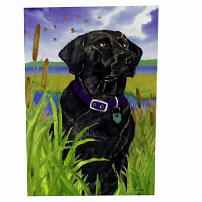 GR8 Dogs Black Labrador Garden Flag