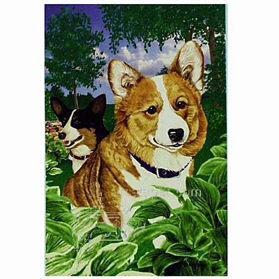 GR8 Dogs Welsh Corgi Garden Flag