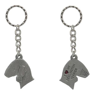 Pewter Key Chain I Love My Bedlington Terrier Pewter Key Chain I Love My Bedlington Terrier