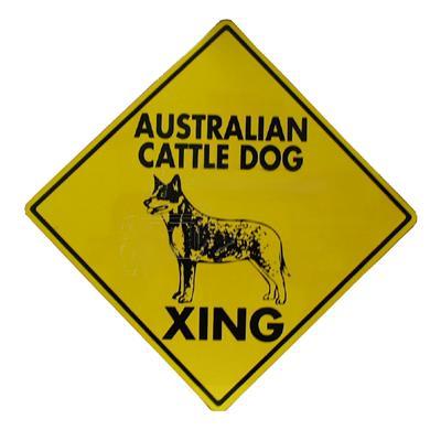 Sign Australian Cattle Dog Xing 12 x 12 inch Aluminum Sign Australian Cattle Dog Xing 12 x 12 inch Aluminum