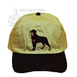 Cap 100% Cotton with Embroidered Rottweiler