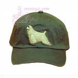 Cap 100% Cotton with Embroidered Cocker Spaniel Buff