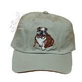 Cap 100% Cotton with Embroidered Bulldog