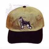Cap 100% Cotton with Embroidered Schnauzer