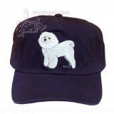 Cap 100% Cotton with Embroidered Bichon Frise