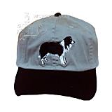 Cap 100% Cotton with Embroidered Border Collie