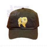 Cap 100% Cotton with Embroidered Pomeranian