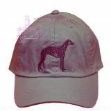 Cap 100% Cotton with Embroidered Greyhound