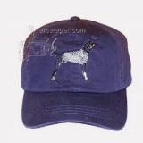 Cap 100% Cotton with Embroidered Blue Tick Hound