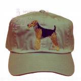 Cap 100% Cotton with Embroidered Airedale Terrier