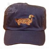 Cap 100% Cotton with Embroidered Dachshund Long Haired