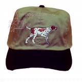 Cap 100% Cotton with Embroidered English Pointer