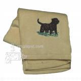 Cotton Terry Cloth Dog Hand Towel w/Embroidered Chesapeake