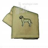 Cotton Terry Cloth Dog Hand Towel w/Embroidered Lab Yellow